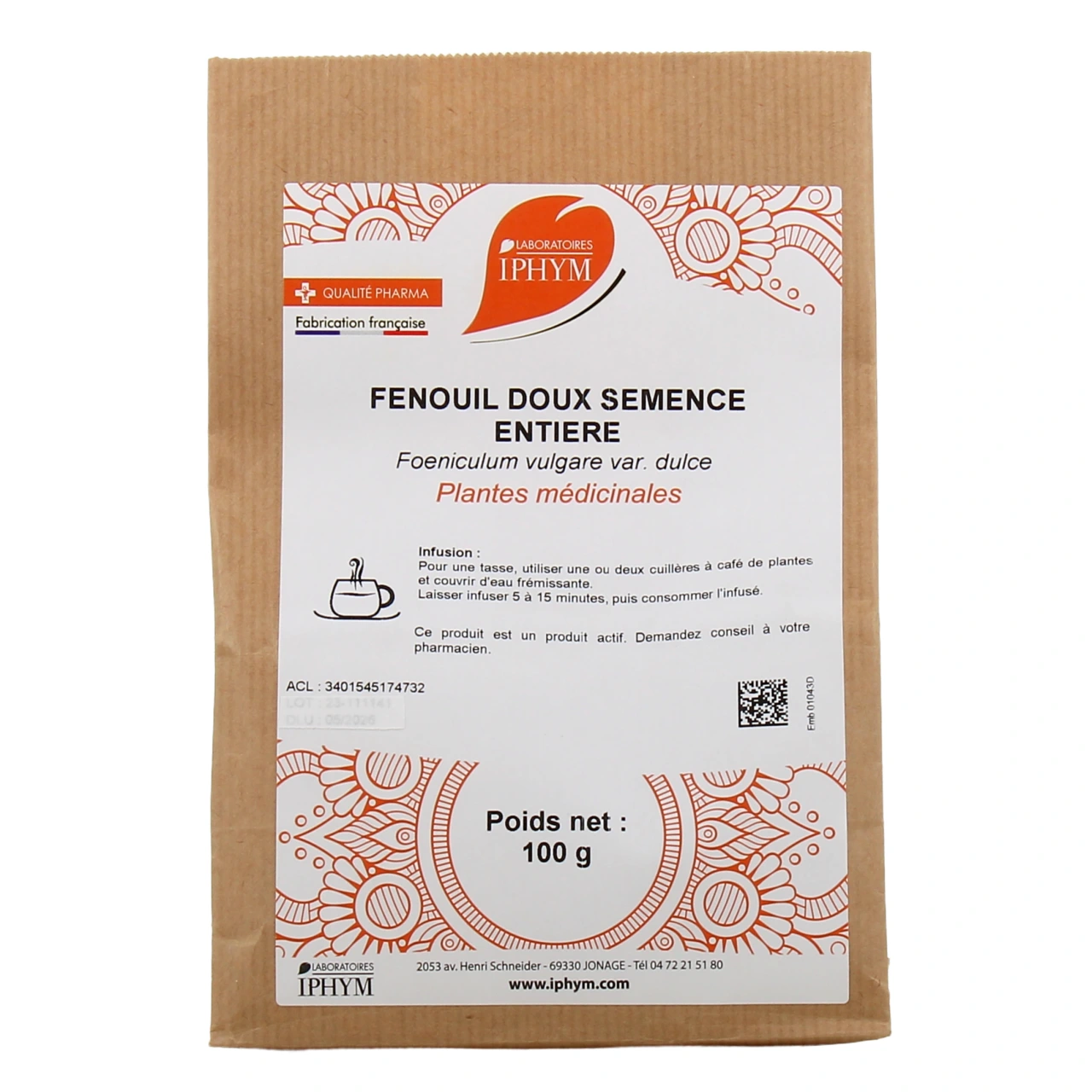 Iphym Fenouil Doux Semence Entière - Vue 2