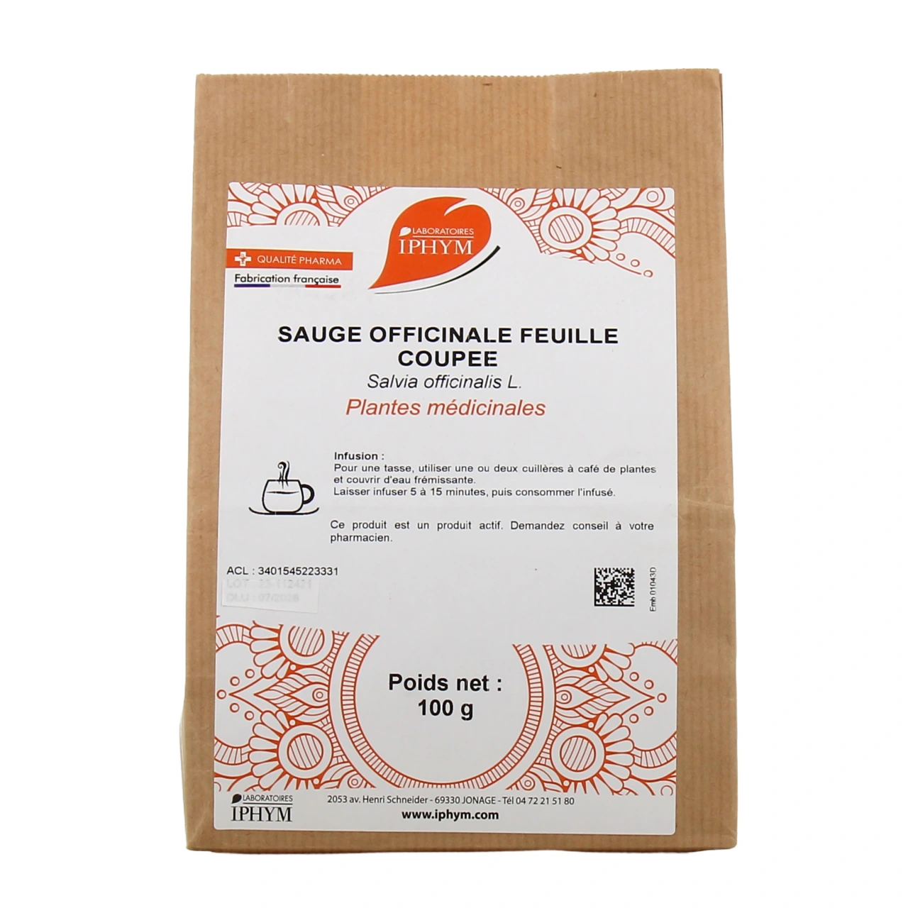 Iphym Sauge Officinale Feuille Coupée - Vue 2
