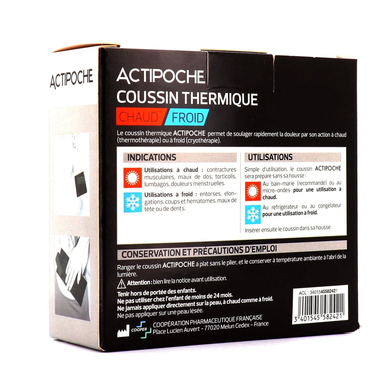 Actipoche Coussin Thermique Chaud Froid 11 x 27 cm - Vue 2