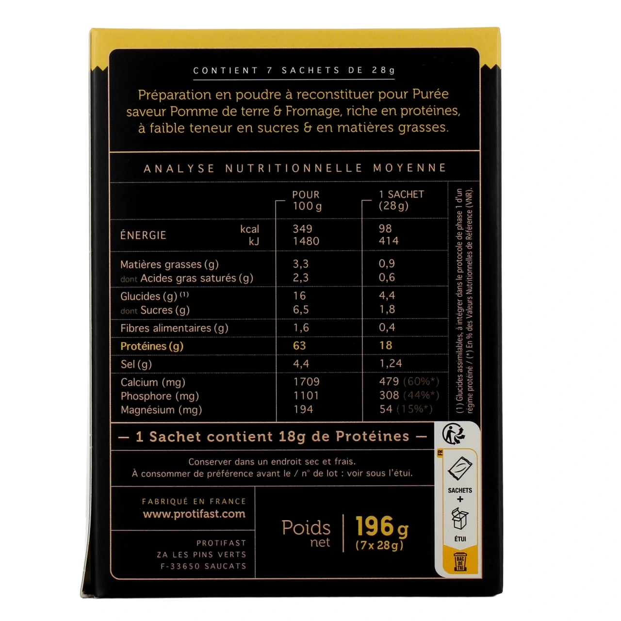 Protifast Purée Fromagère - Vue 3