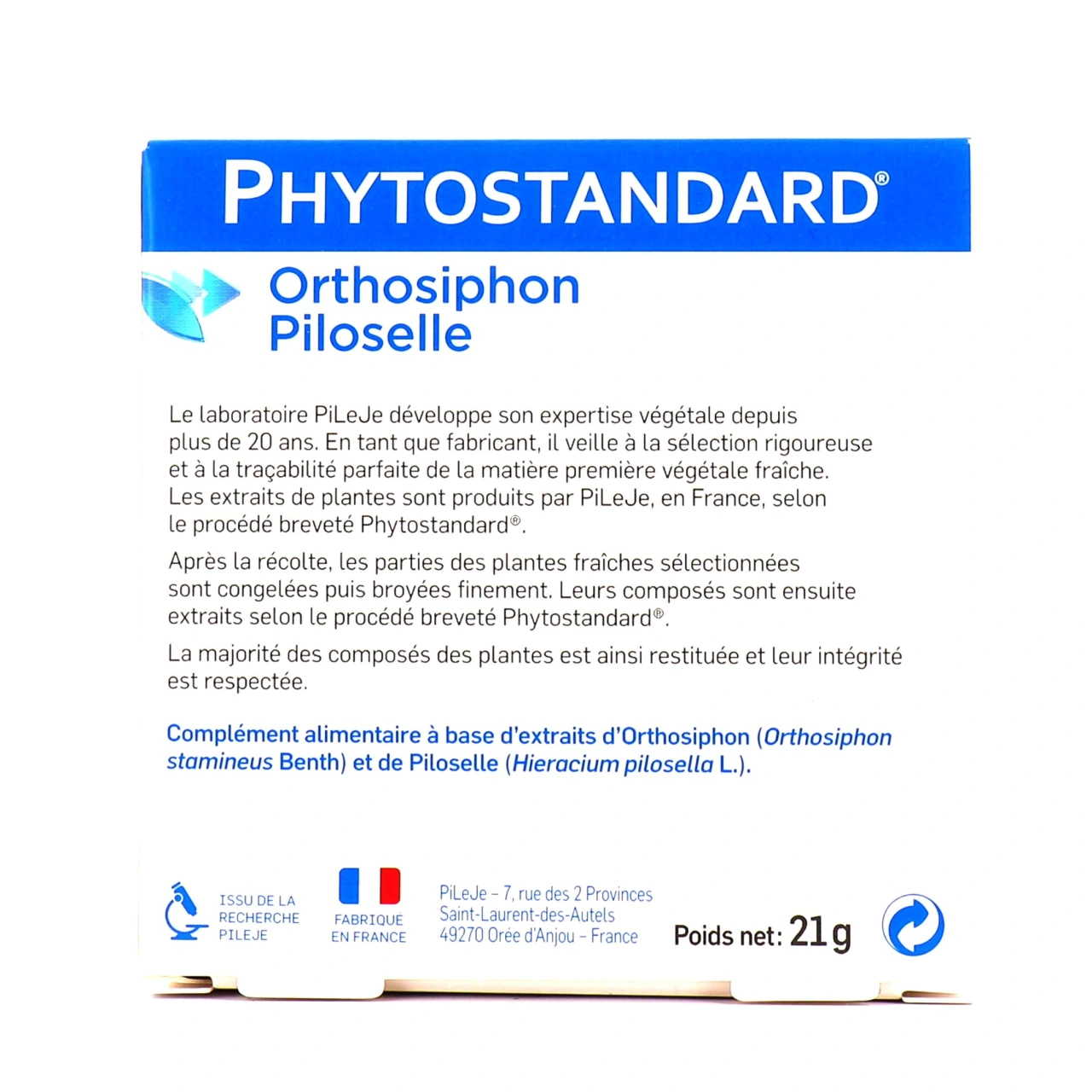 Pileje Phytostandard de orthosiphon- piloselle - Vue 2