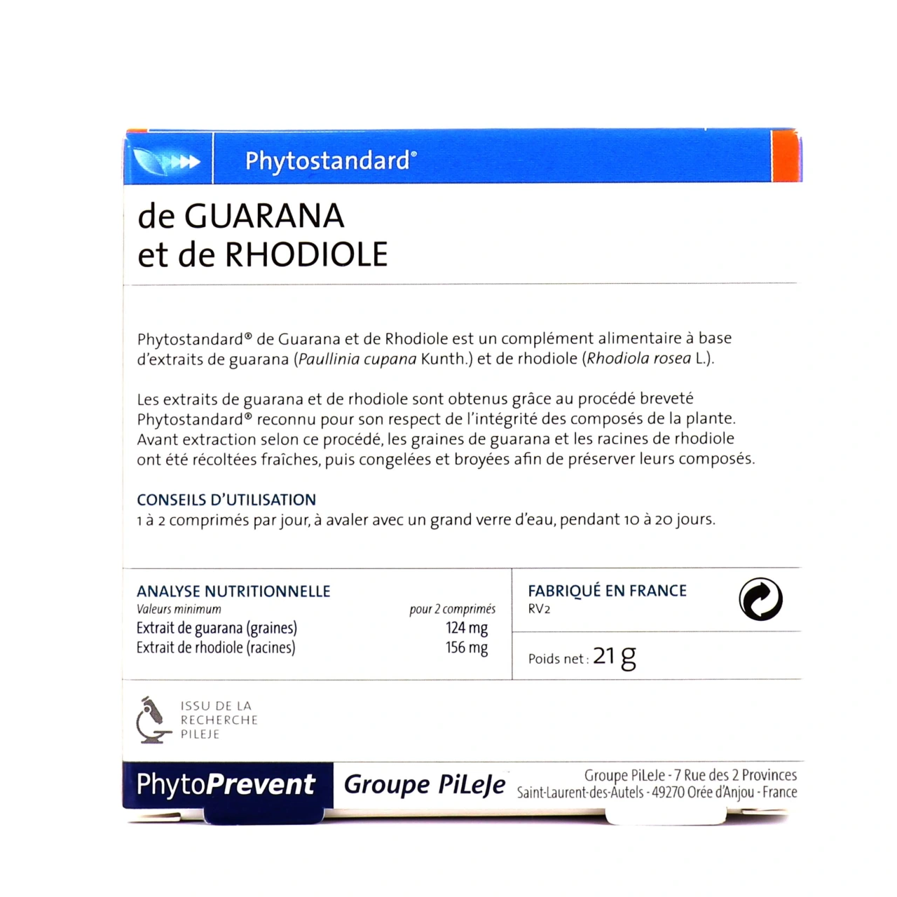 Pileje Phytostandard Guarana Rhodiole - Vue 4
