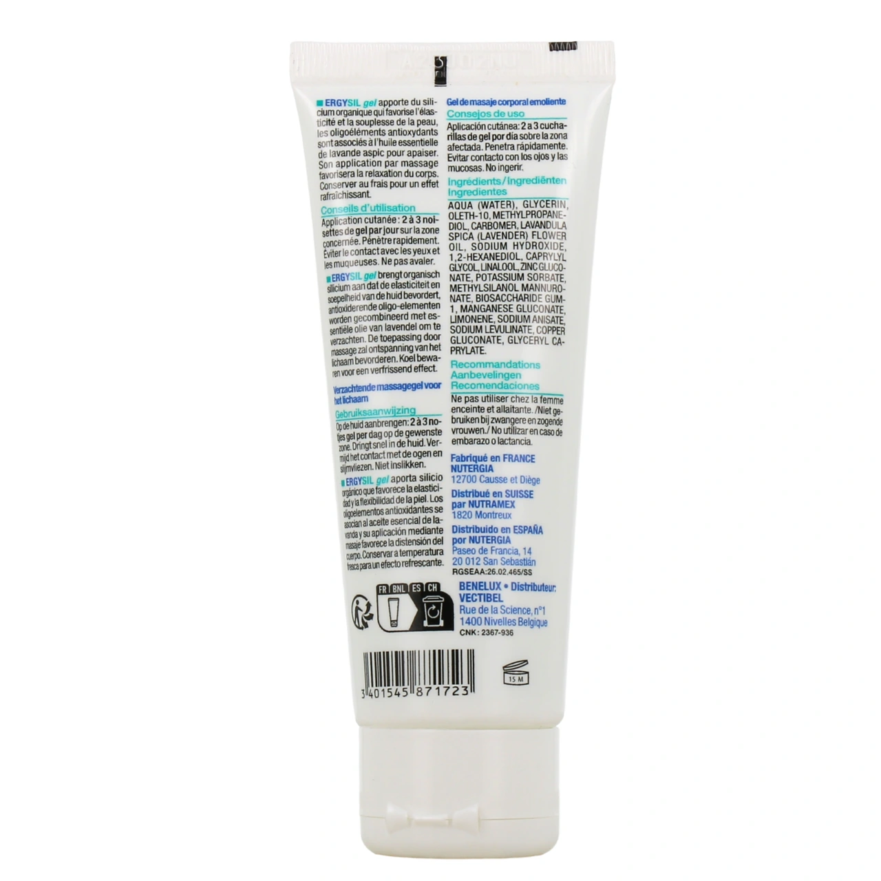 Nutergia Ergysil Gel Corporel - Vue 3
