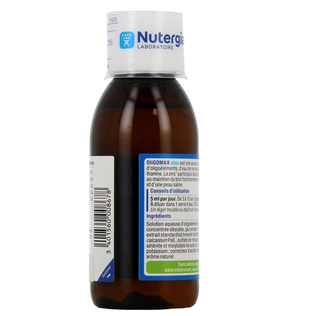 Nutergia Oligomax Zinc - Vue 3