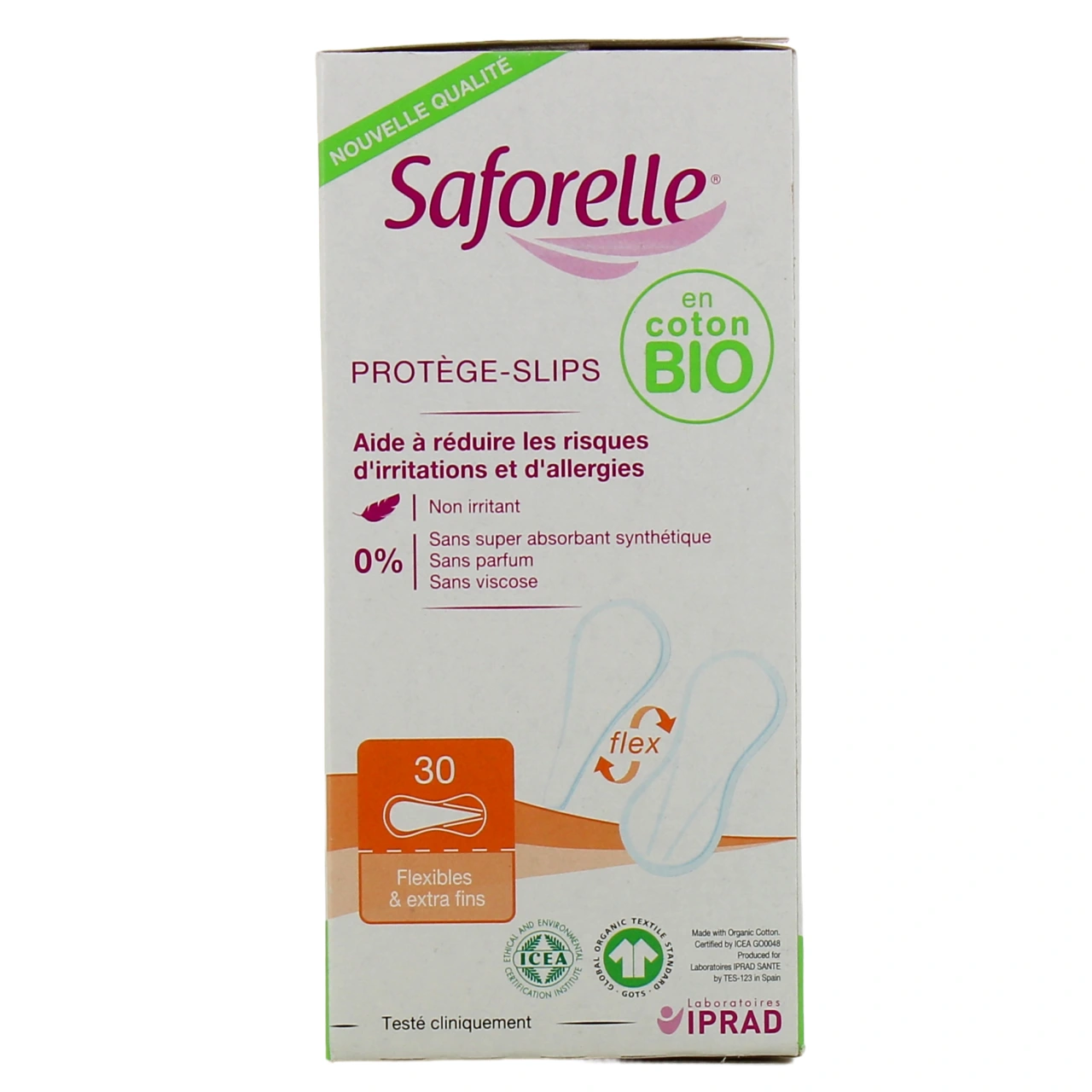 Saforelle Protège-slips flexibles et extra-fins en coton Bio - Vue 5