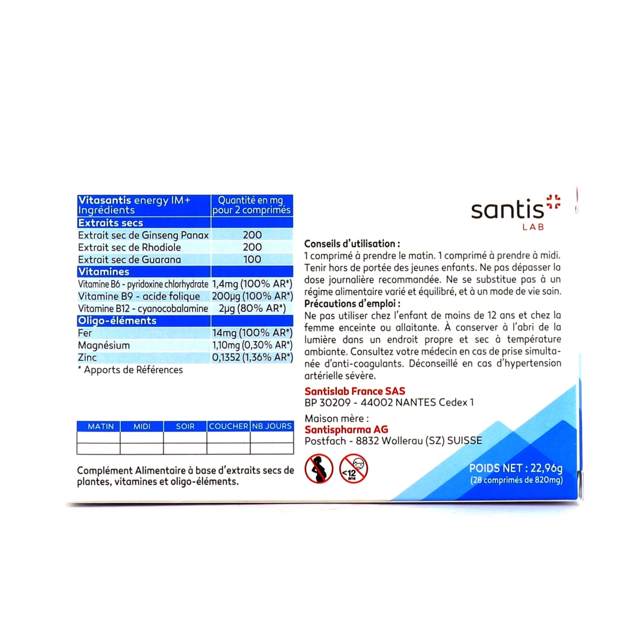 Vitasantis energy IM+ - Vue 2