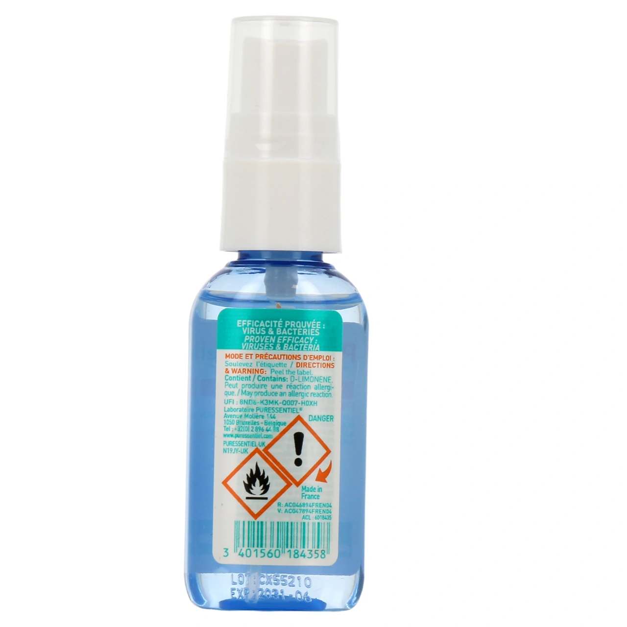 Lotion Spray Antibactérien Assainissant Mains et Surfaces - Vue 3