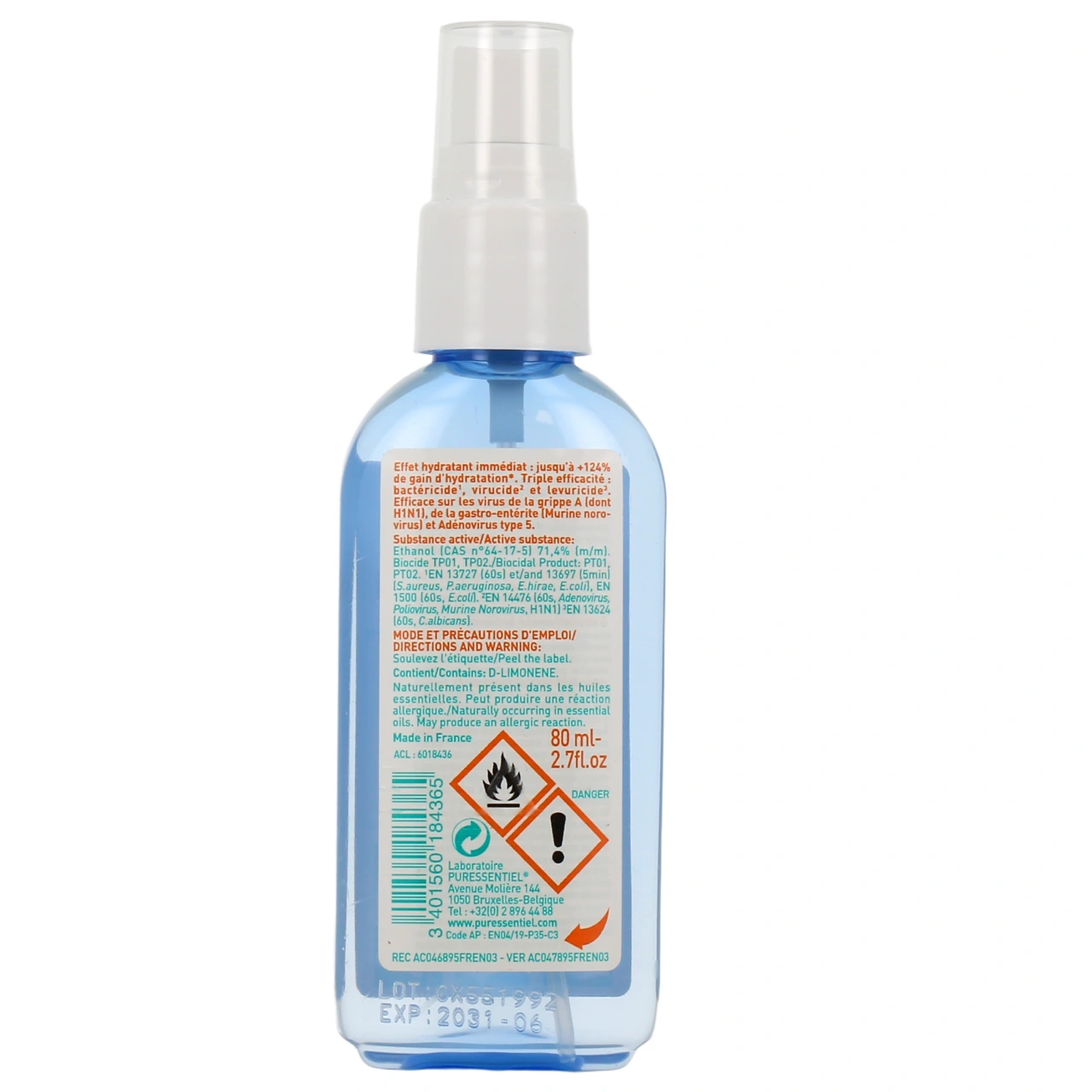Lotion Spray Antibactérien Assainissant Mains et Surfaces - Vue 6