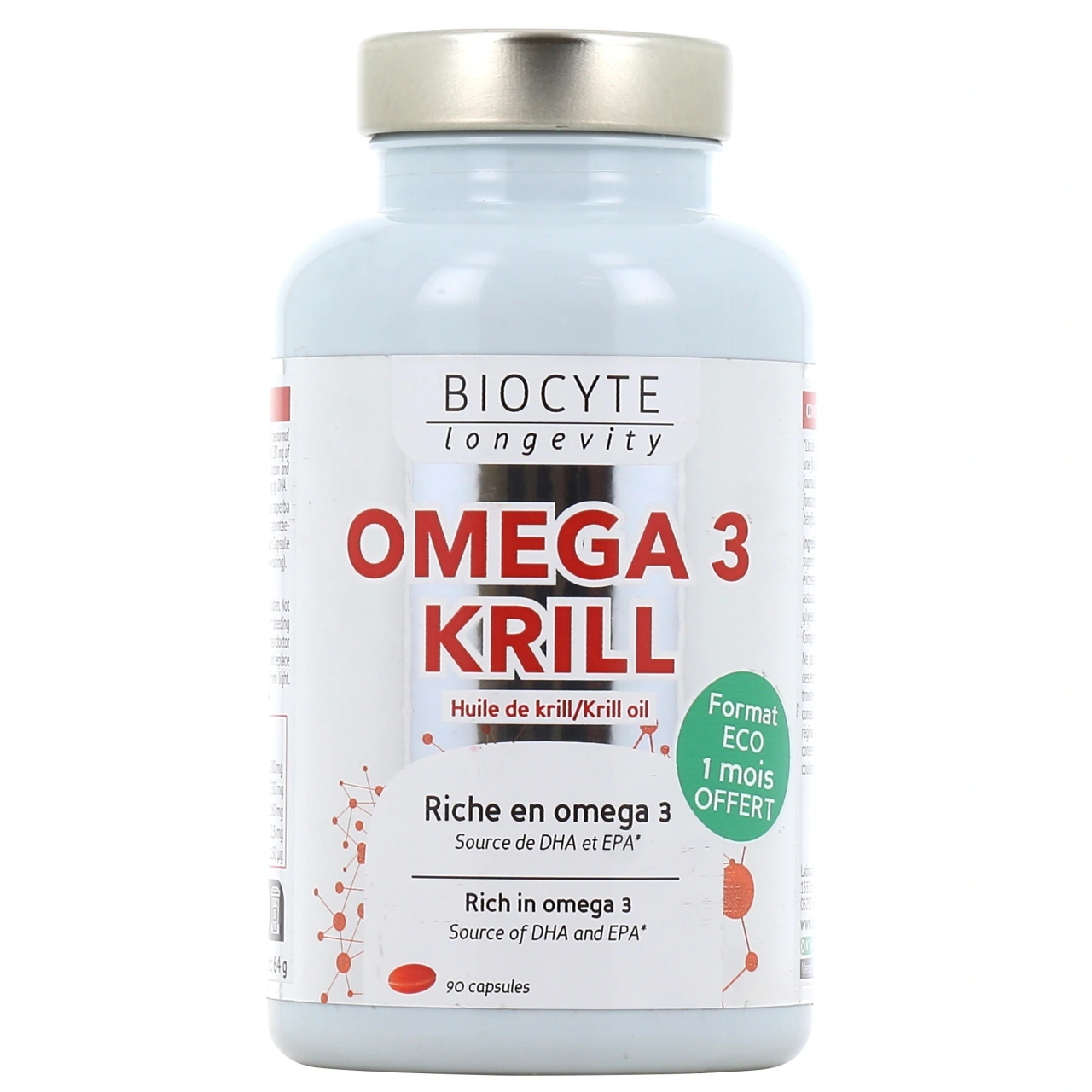 Biocyte Longevity Oméga 3 Krill Huile de Krill - Vue 5