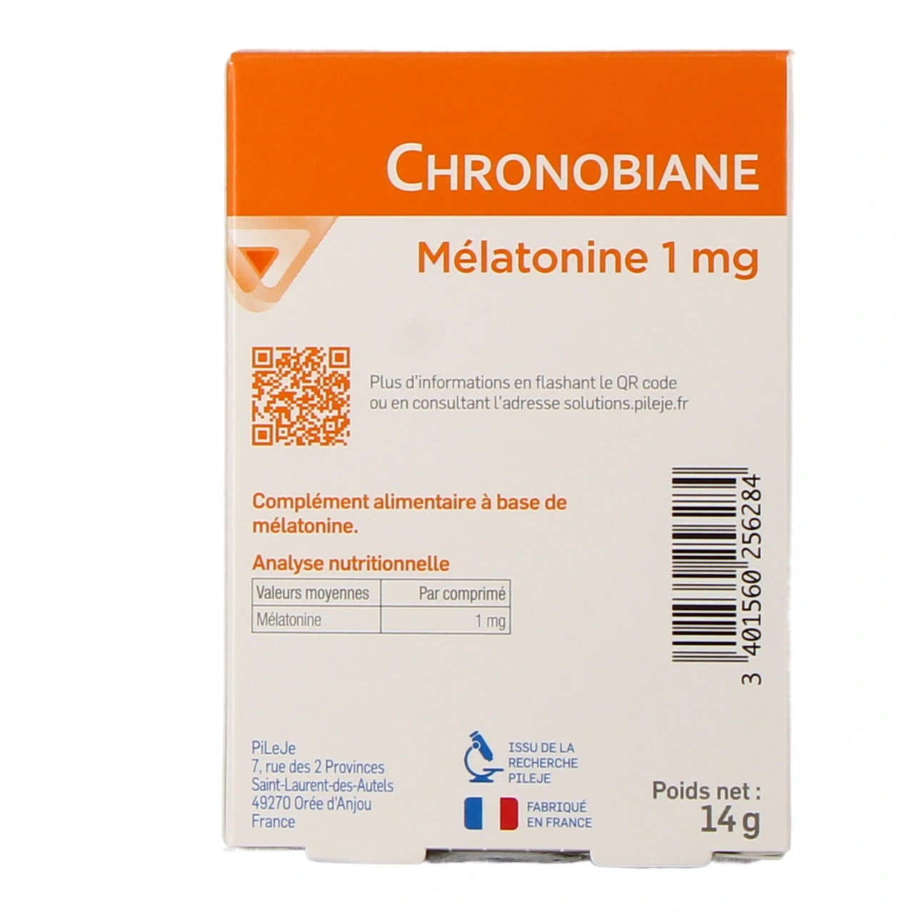 Pileje Chronobiane Mélatonine - Vue 3