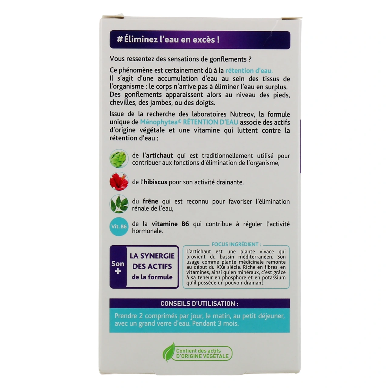 Ménophytea Silhouette Rétention d'Eau - Vue 3