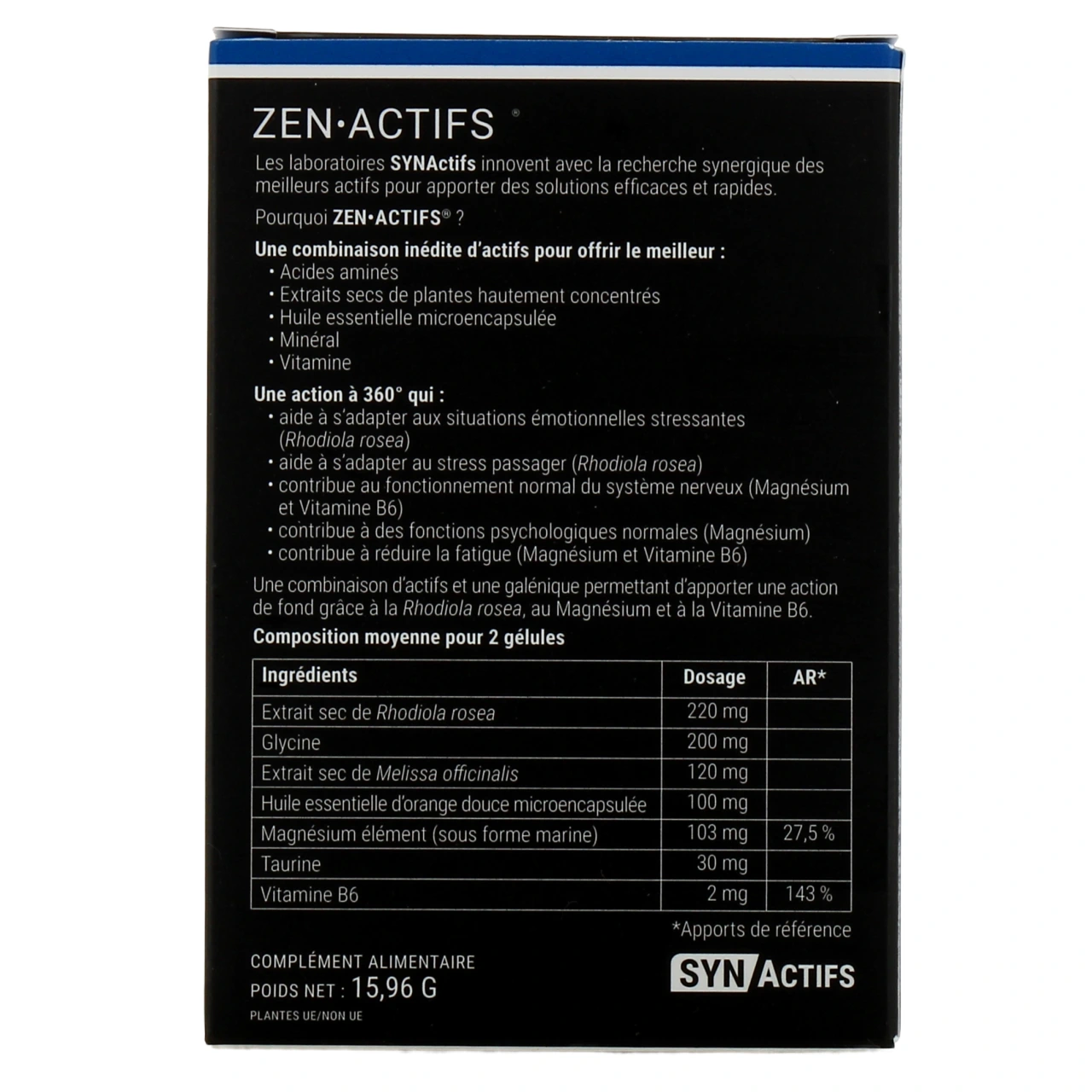 Synactifs Zen Actifs Stress - Vue 3