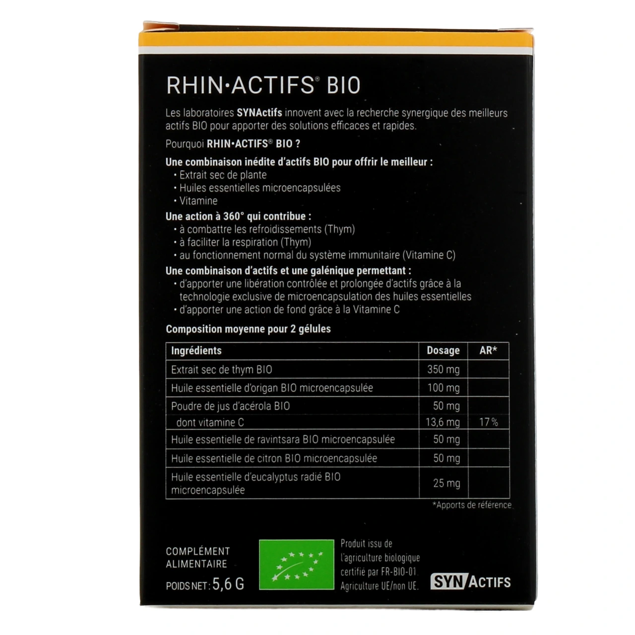 Synactifs Rhin Actifs Bio Respiratoire - Vue 3