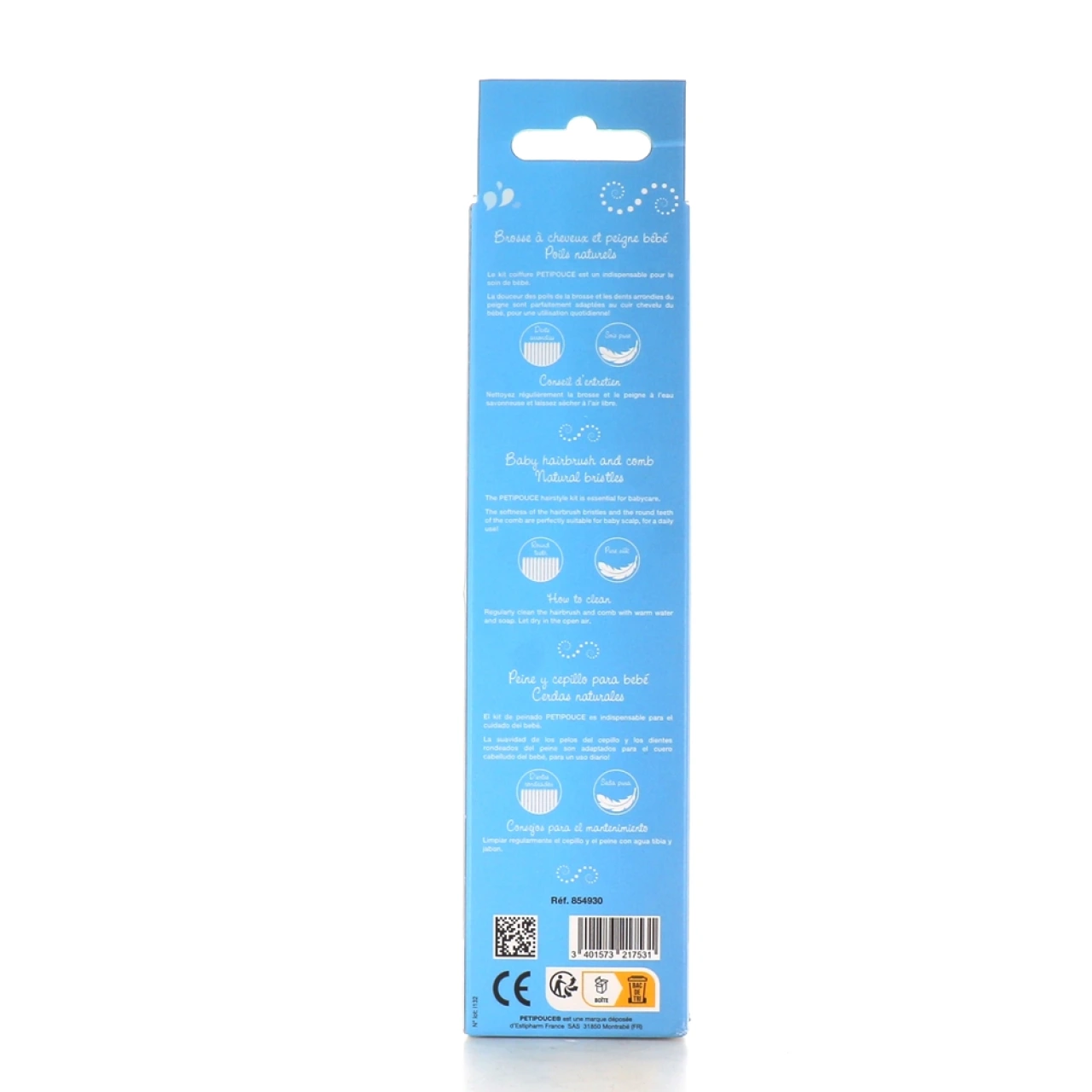 Estipharm Petipouce Duo Brosse & Peigne à Cheveux - Vue 2