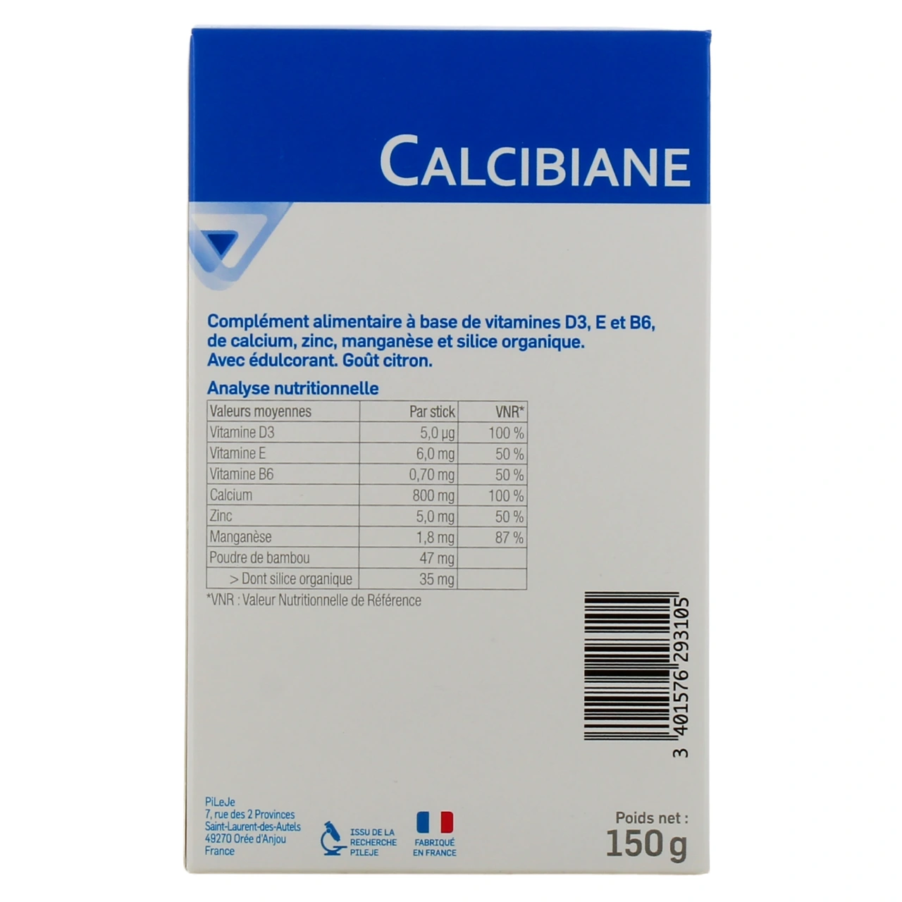 Pileje Calcibiane - Vue 3