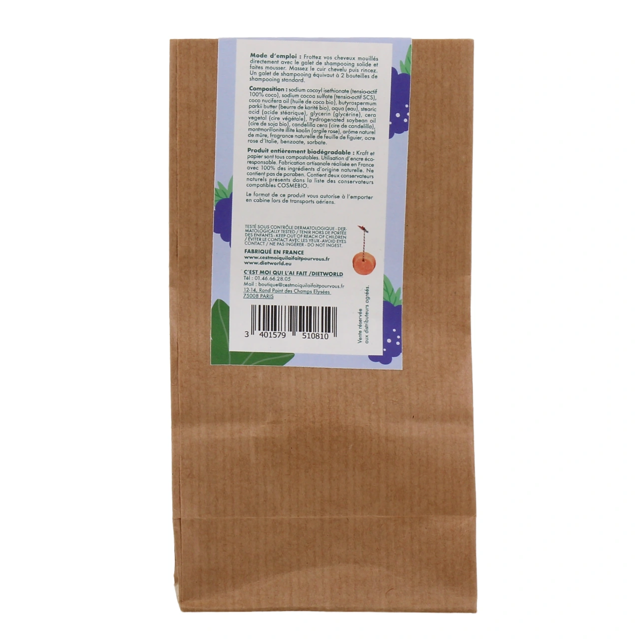 Diet World Shampooing Solide Bio - Vue 9
