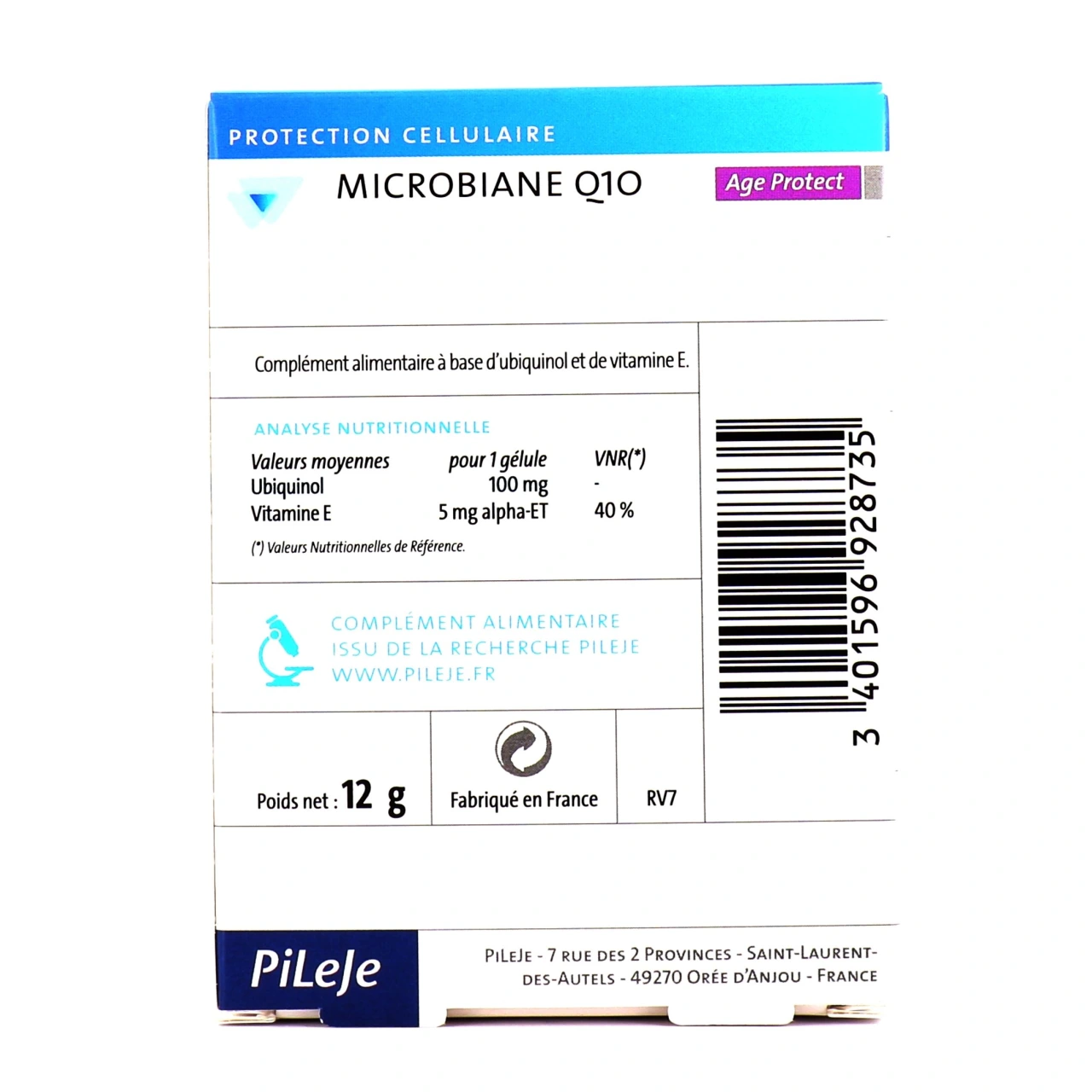 Pileje Microbiane Q10 Age Protect - Vue 4