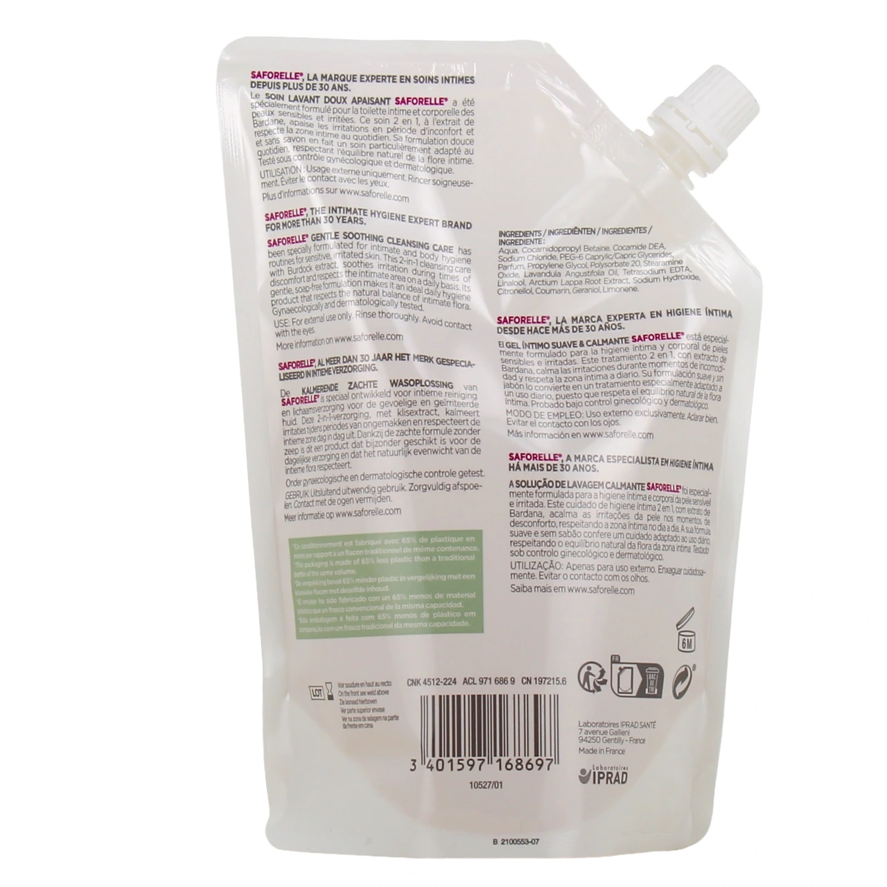 Saforelle Soin Intime Lavant Doux Savon Liquide - Vue 21