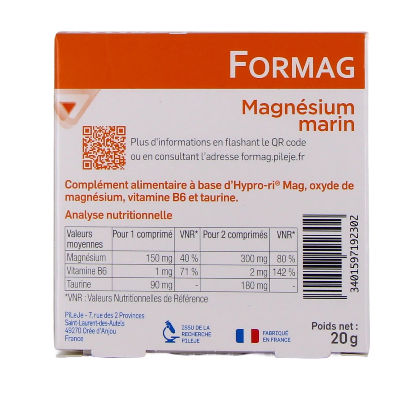 PileJe Formag Magnésium marin - Vue 3