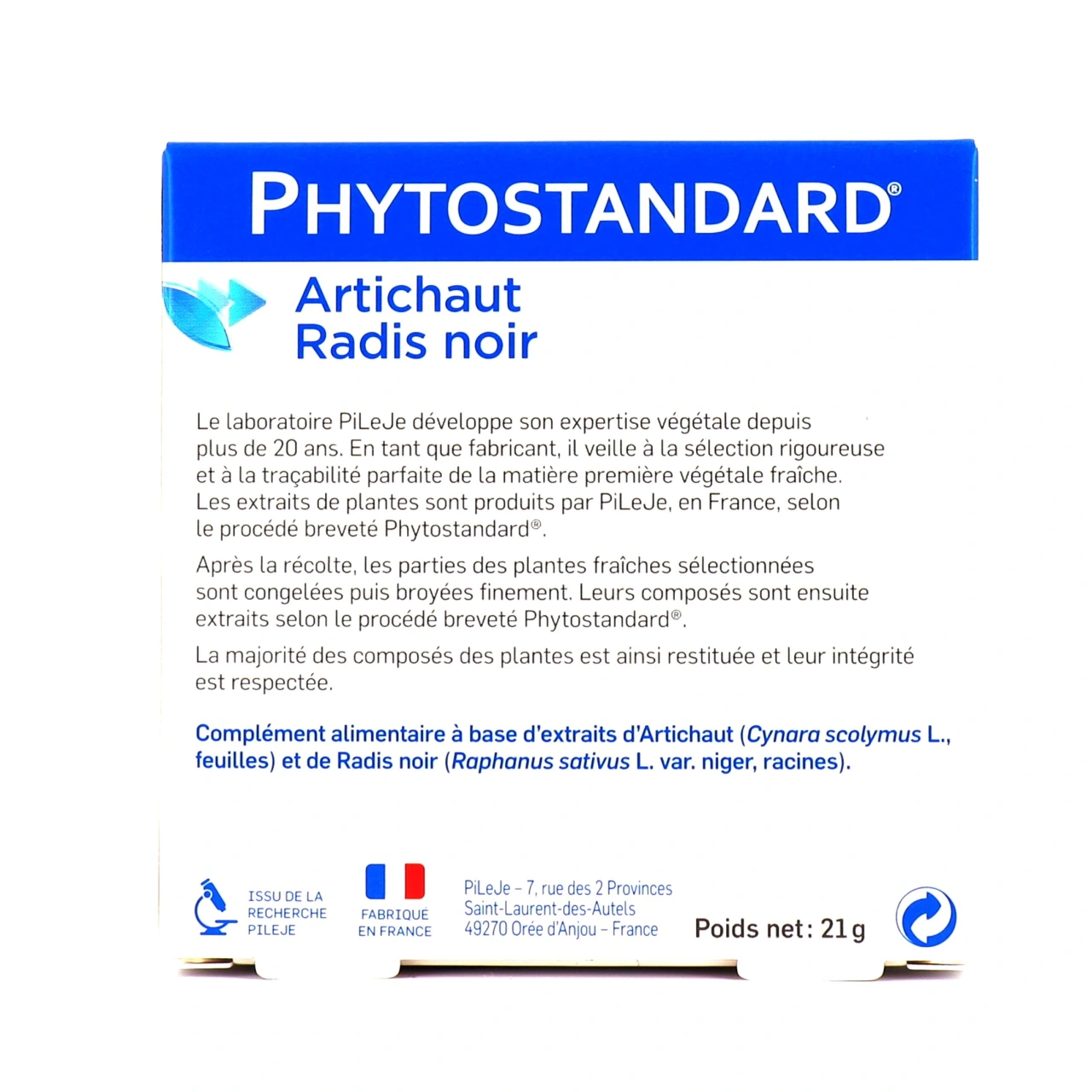 Pileje Phytostandard Artichaut Radis Noir - Vue 5