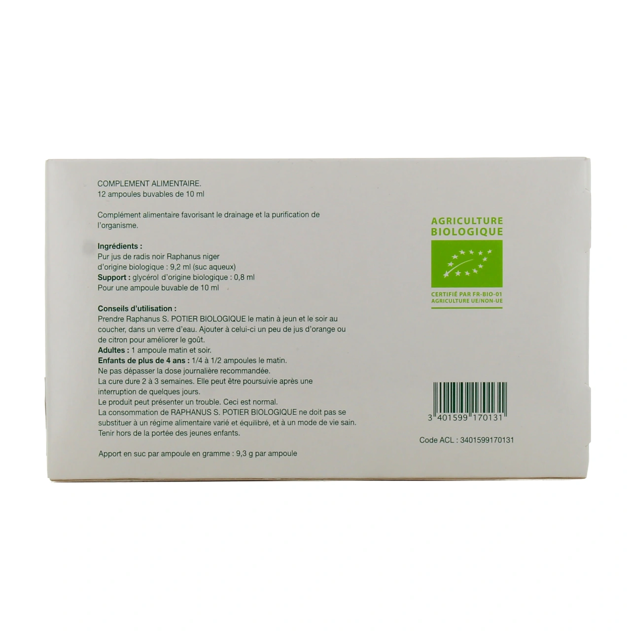 Raphanus S.Potier Biologique - Vue 3