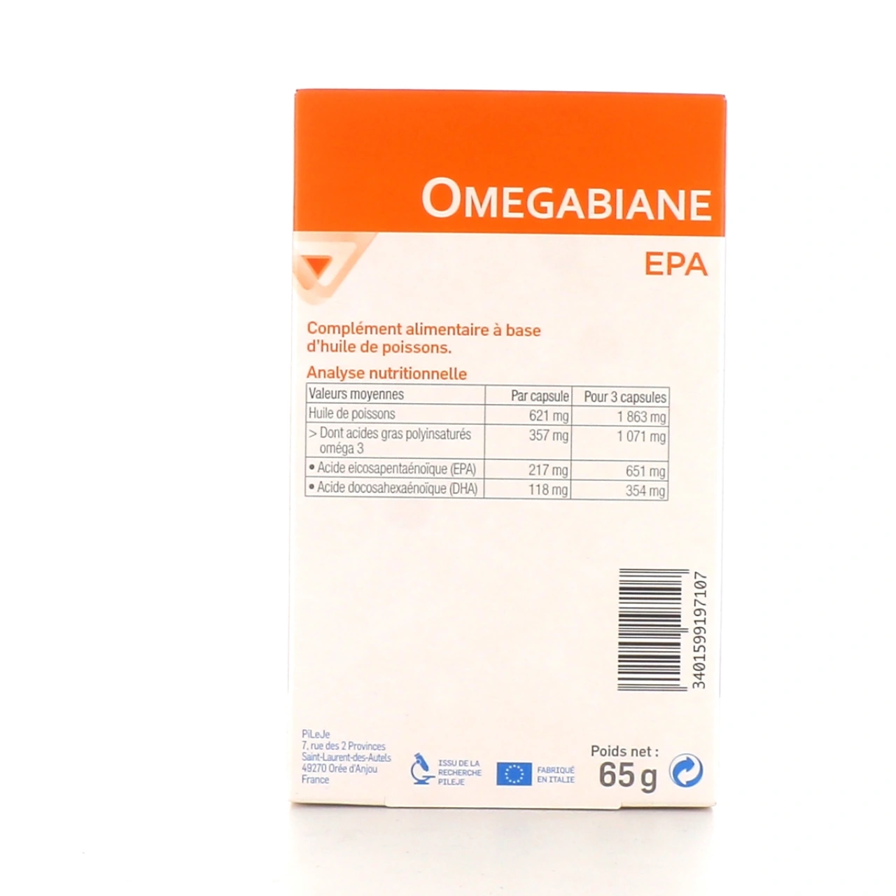 Pileje Omegabiane EPA - Vue 2