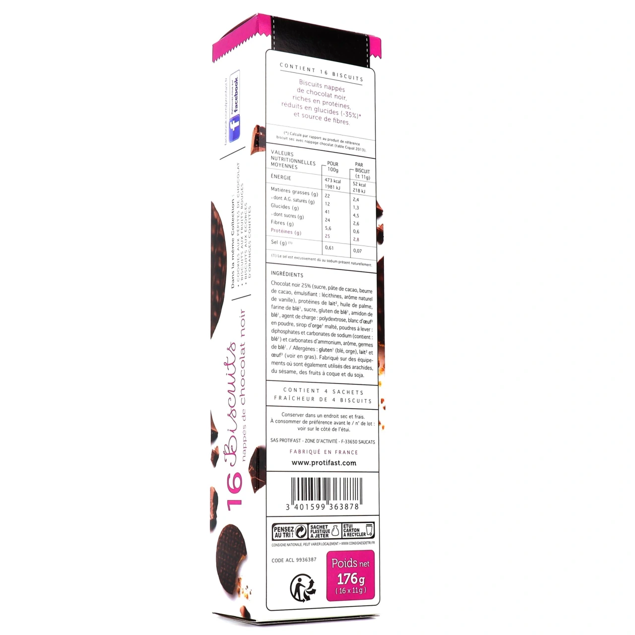 Protifast 4:PM Biscuit Chocolat - Vue 2