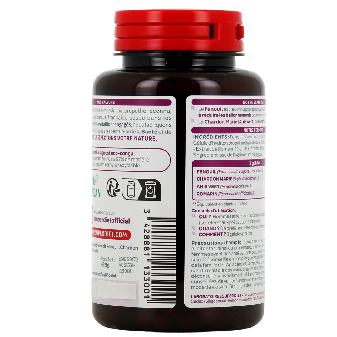 Super Diet Quatuor Digestion Bio - Vue 3