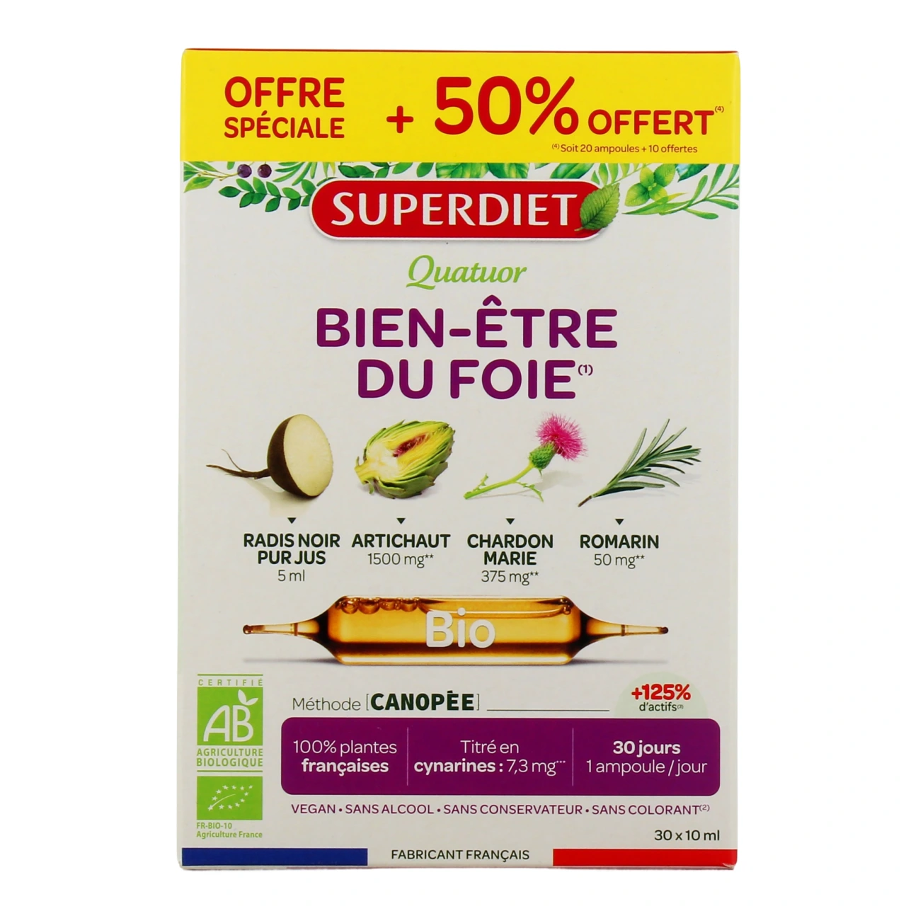 Super Diet Quatuor Bien-Être du Foie Bio - Vue 5