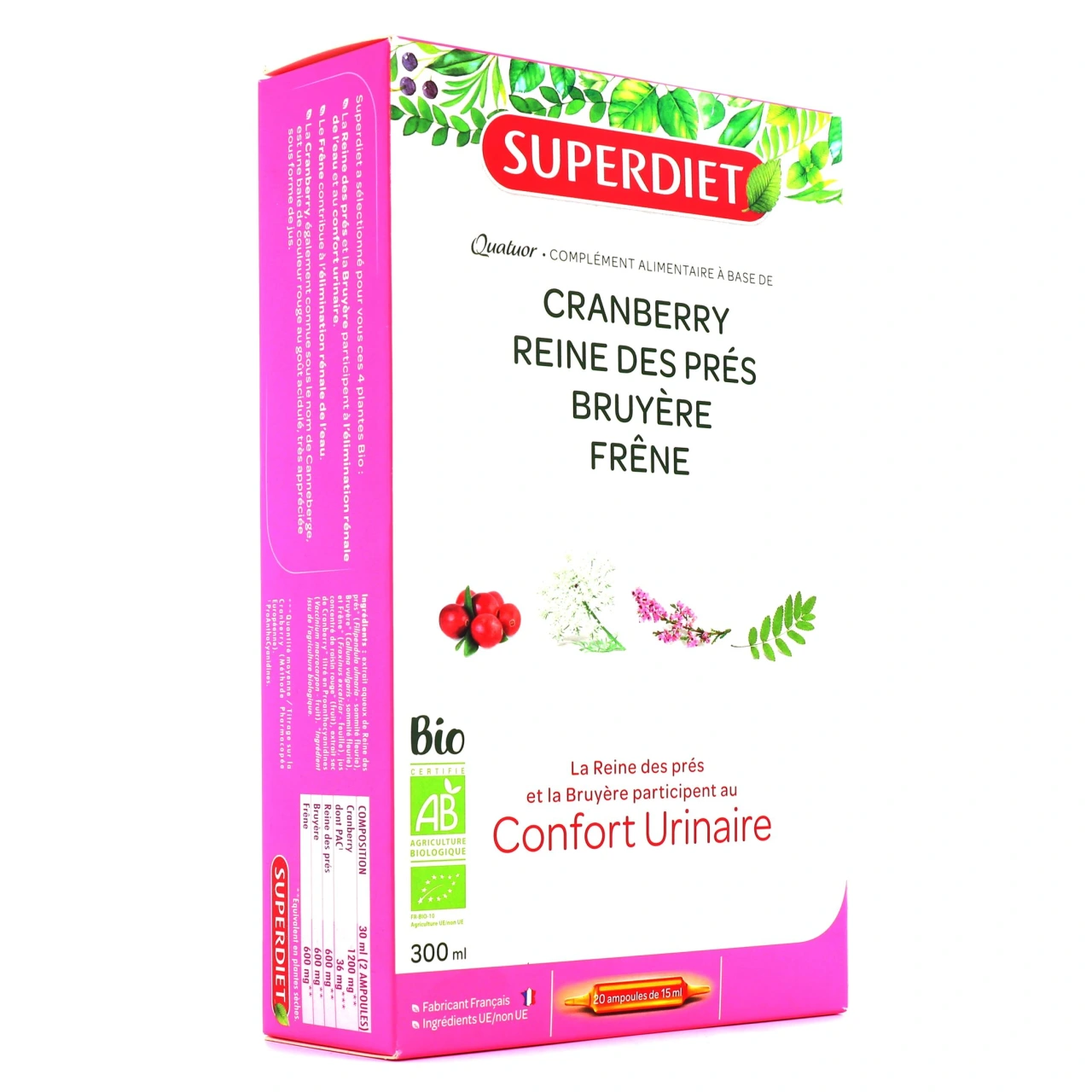 Super Diet Quatuor Confort Urinaire - Superdiet