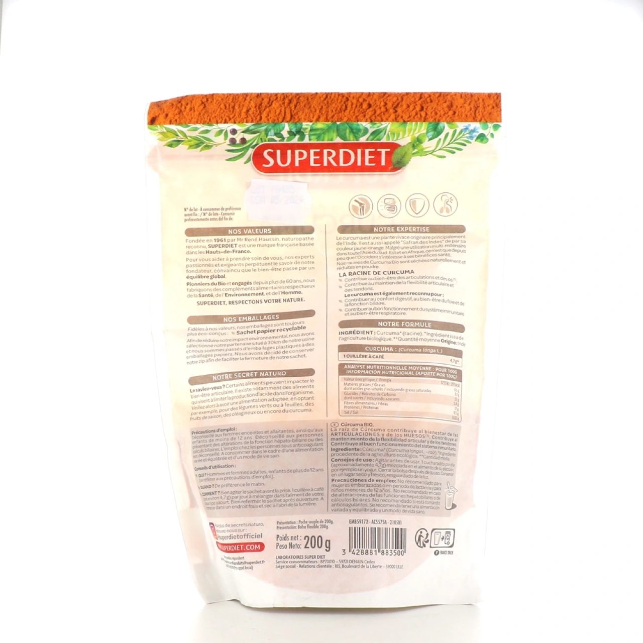 Super Diet Curcuma Bio - Vue 2