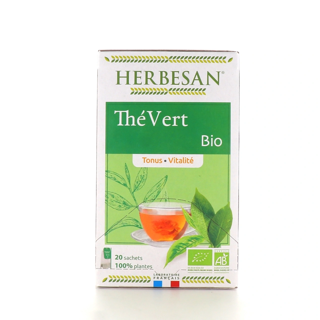 Herbesan Infusion Thé Vert Bio - Herbesan