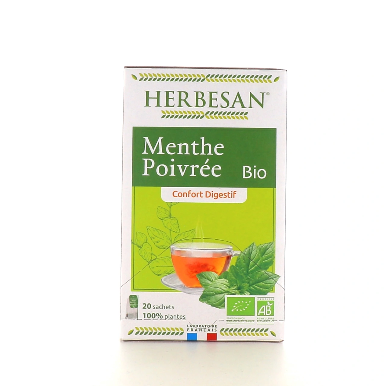 Herbesan Infusion Menthe Poivrée Bio - Vue 4