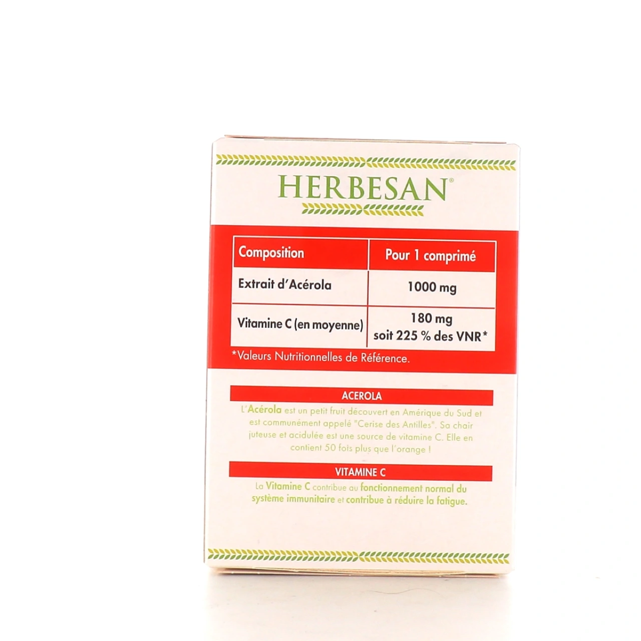 Herbesan Acérola Vitamine C Effervescent - Vue 2