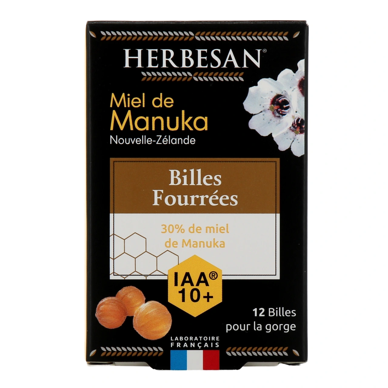 Herbesan Billes pour la Gorge Fourrées au Miel de Manuka - Vue 2