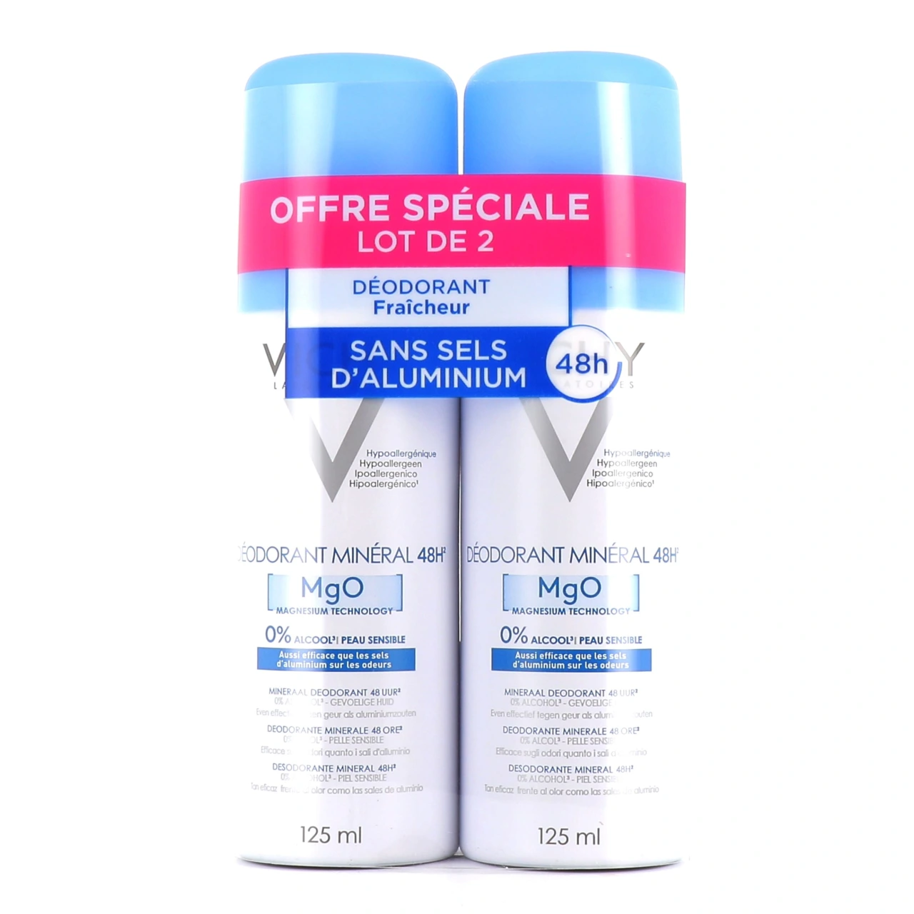 Vichy Déodorant Minéral 48h sans sels d'aluminium - Vue 6