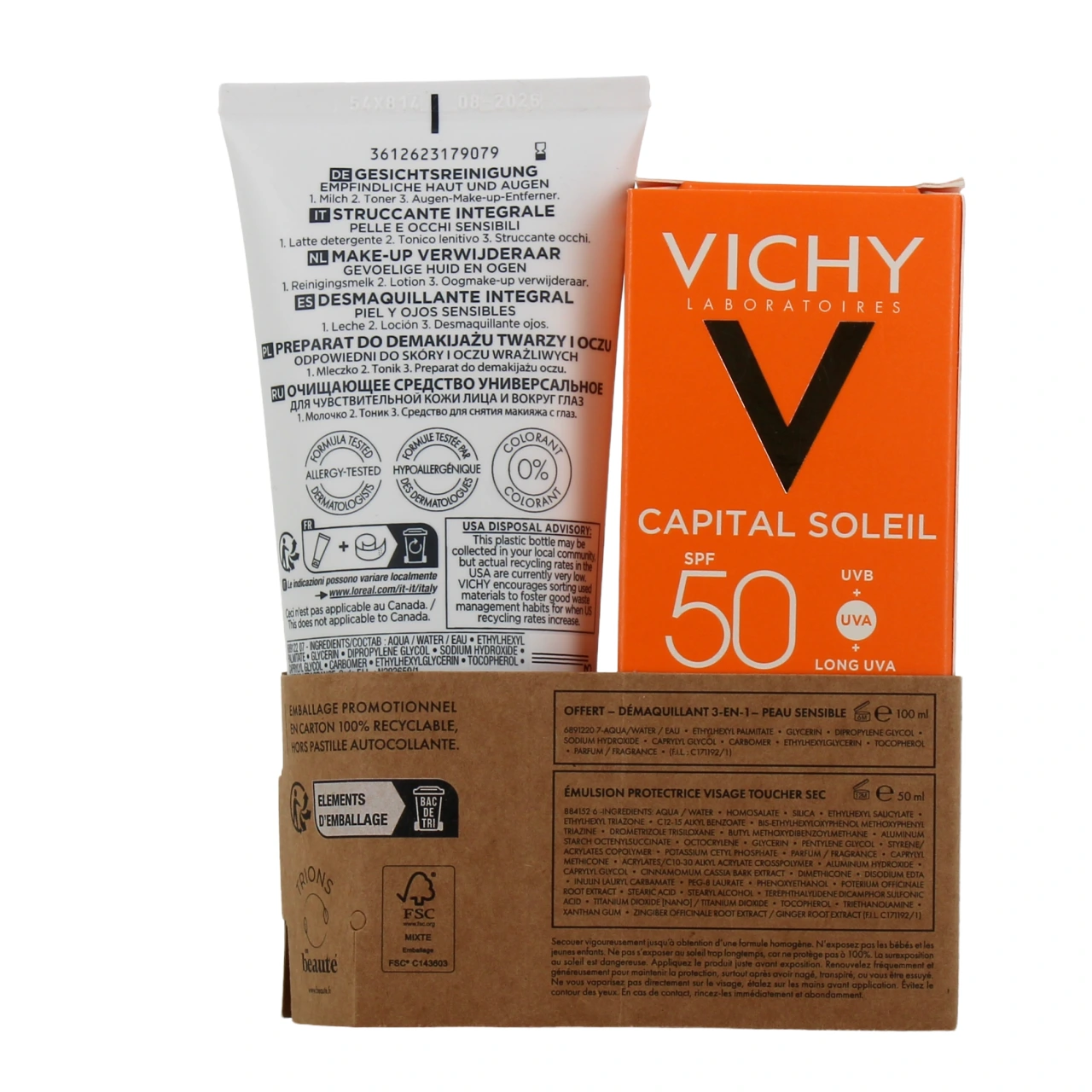 Vichy Capital Soleil Emulsion Toucher Sec Anti-Brillance SPF50 - Vue 7