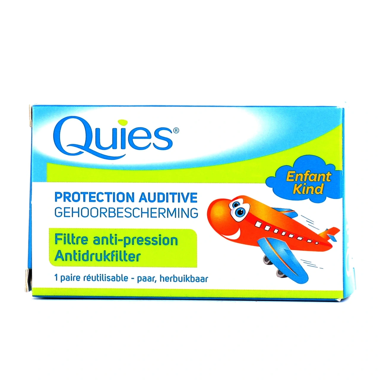 Quies Protection Auditive pour Avion Bouchons d'Oreilles Enfants - Quies