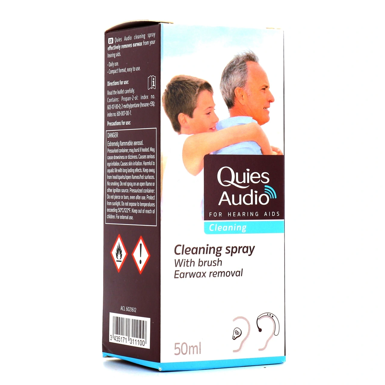 Quies Audio Spray Nettoyant pour Aides auditives - Vue 2