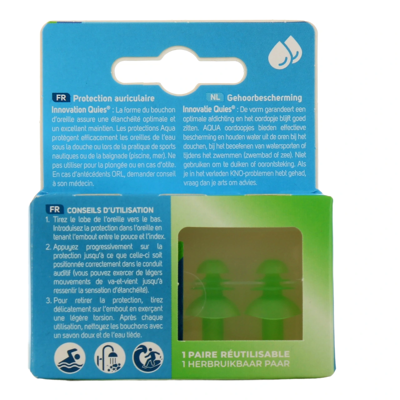 Quies Aquaplug Protection Auditive spécial Natation - Vue 3