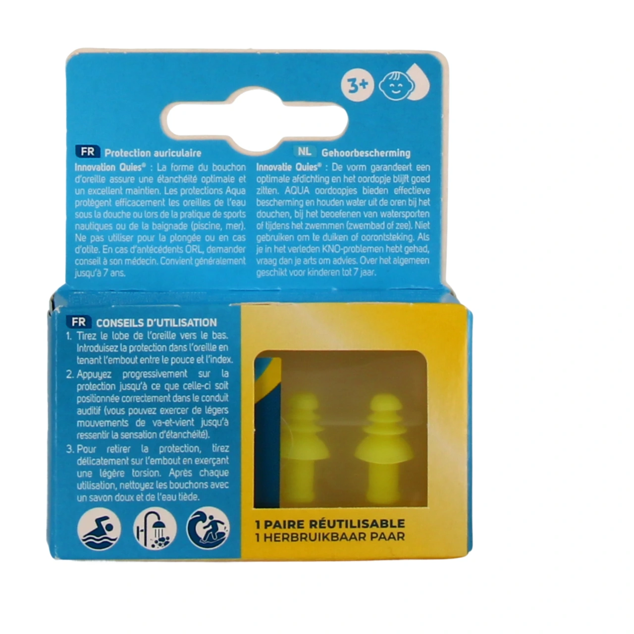 Quies Protection Auditive Silicone Natation 3 paires - Vue 6