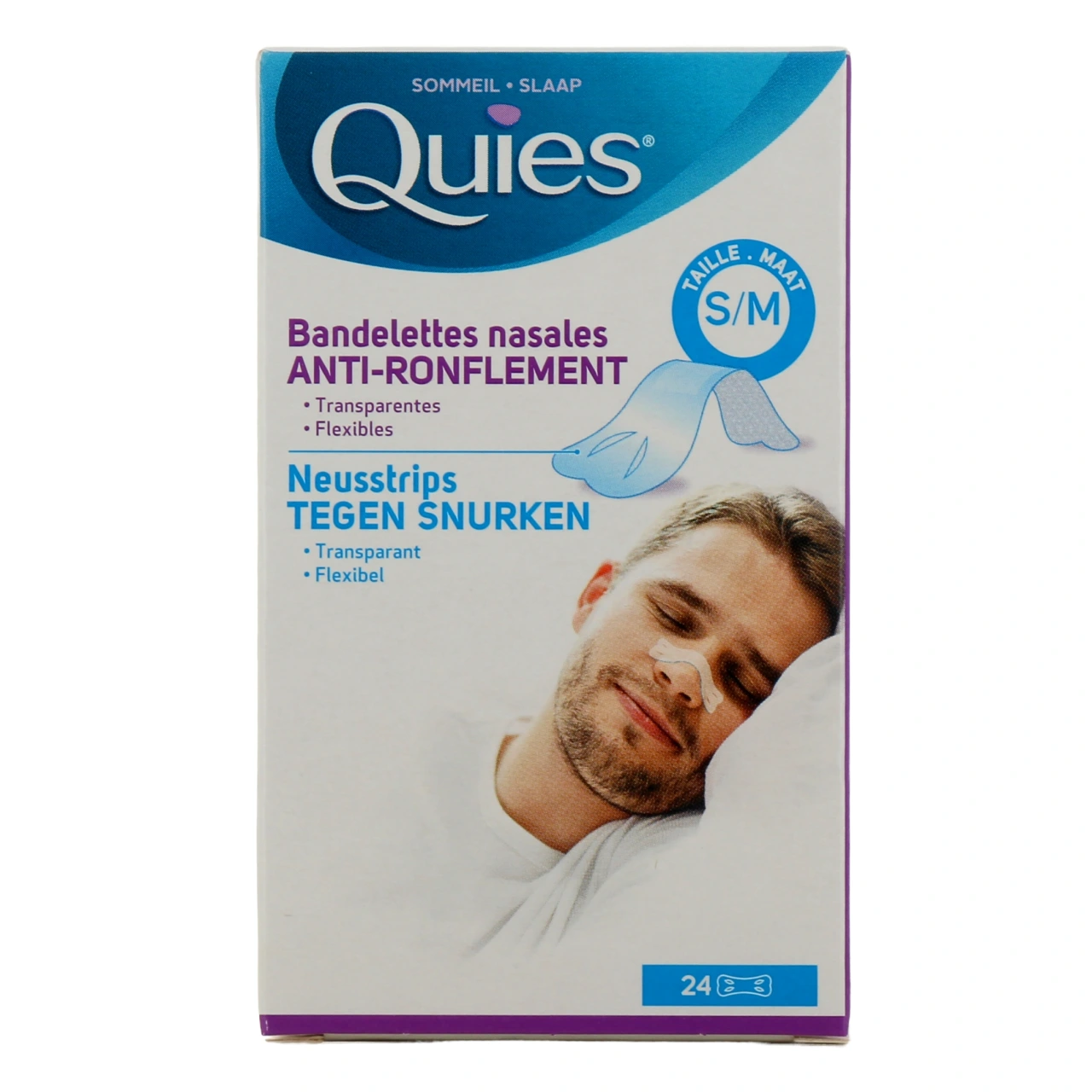 Quies Anti-ronflement 24 Bandelettes Nasales - Vue 2