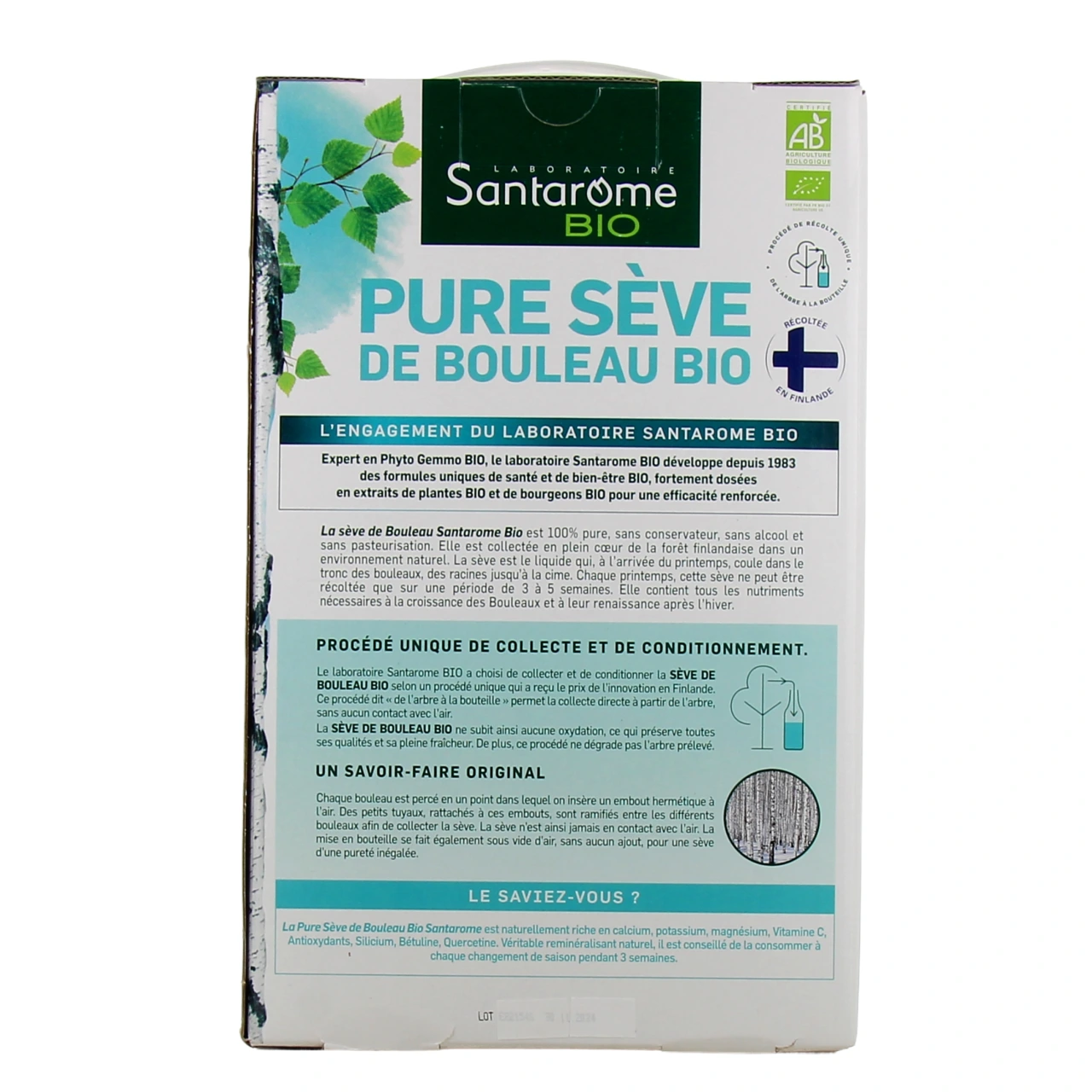 Santarome Bio Pure Sève de Bouleau Bio - Vue 3