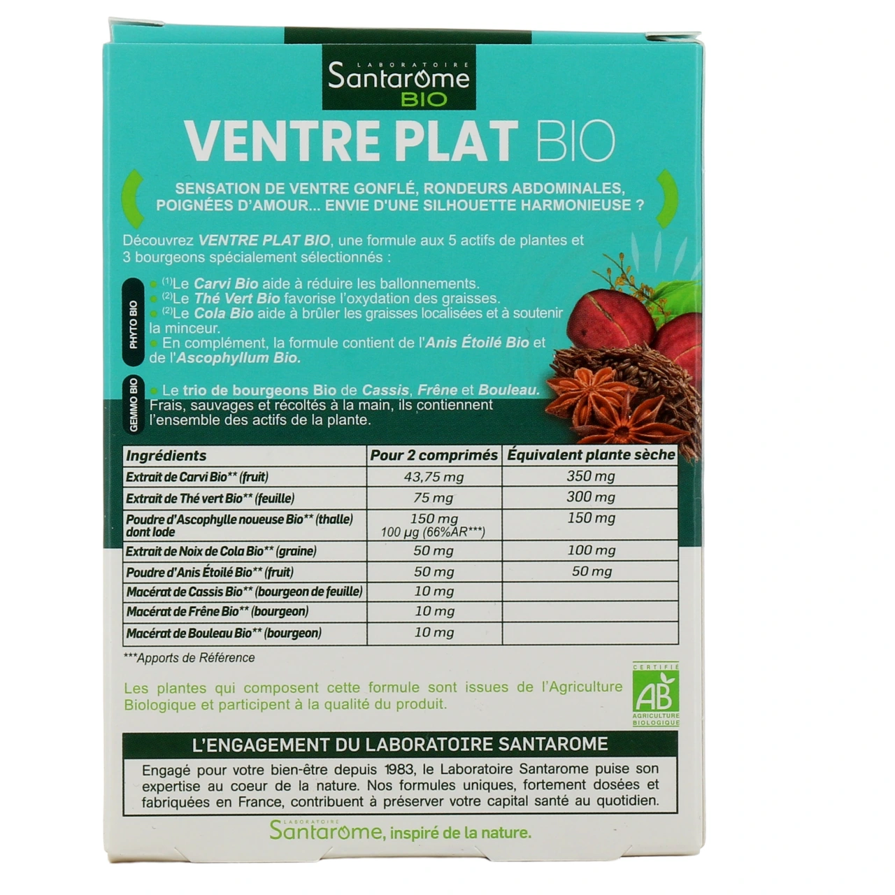 Santarome Ventre Plat Bio - Vue 3