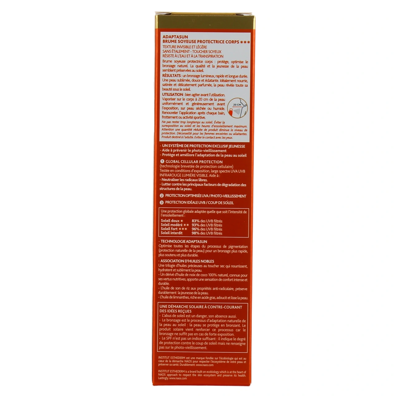 Esthederm Adaptasun Brume Soyeuse Protectrice Corps Soleil Fort - Vue 3