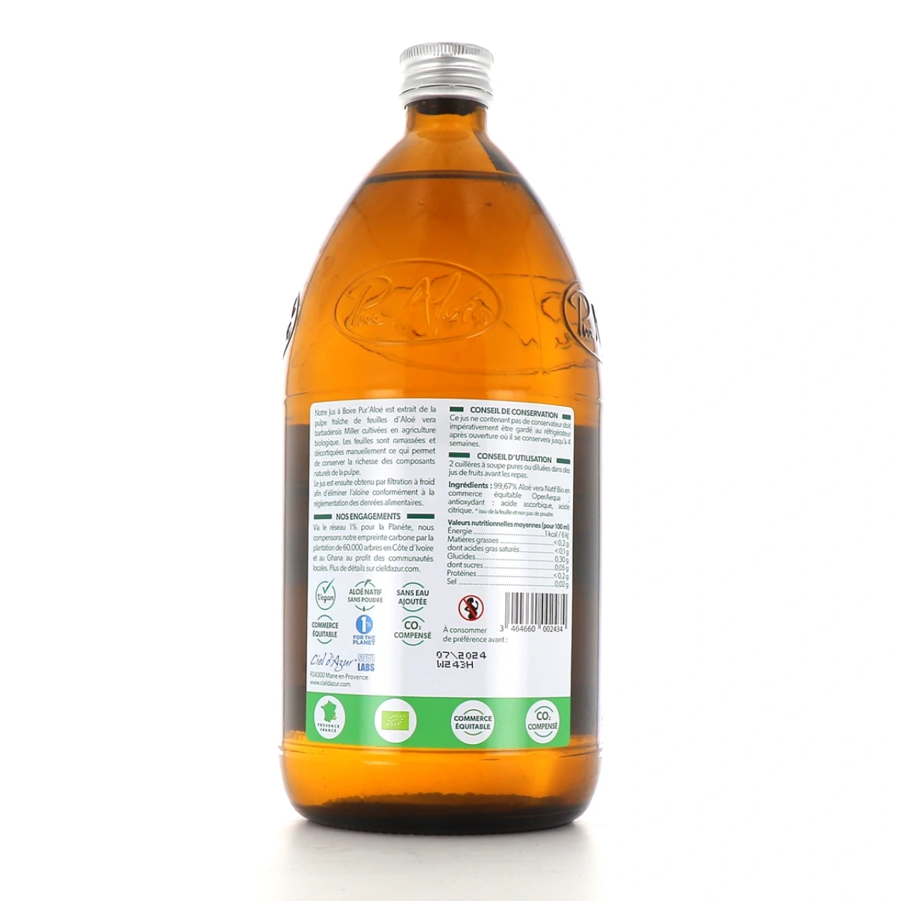 Pur Aloé Jus Aloe Vera Bio à Boire - Vue 4