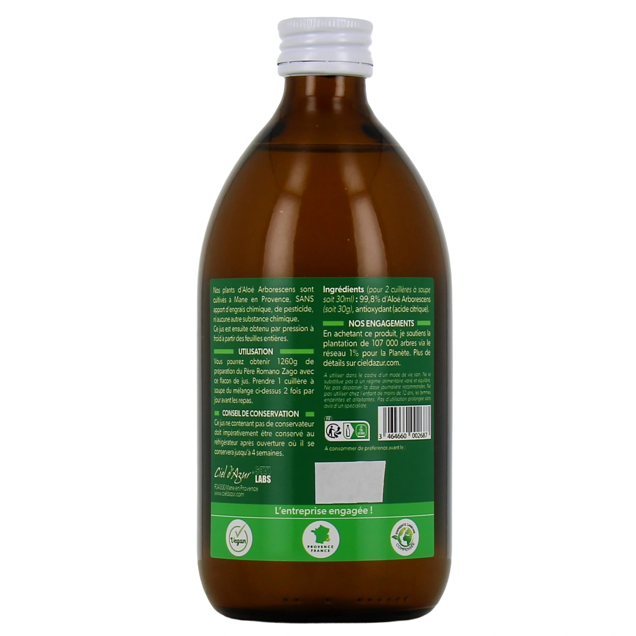 Pur'Aloé Jus d'Aloé Arborescens Bio - Vue 3