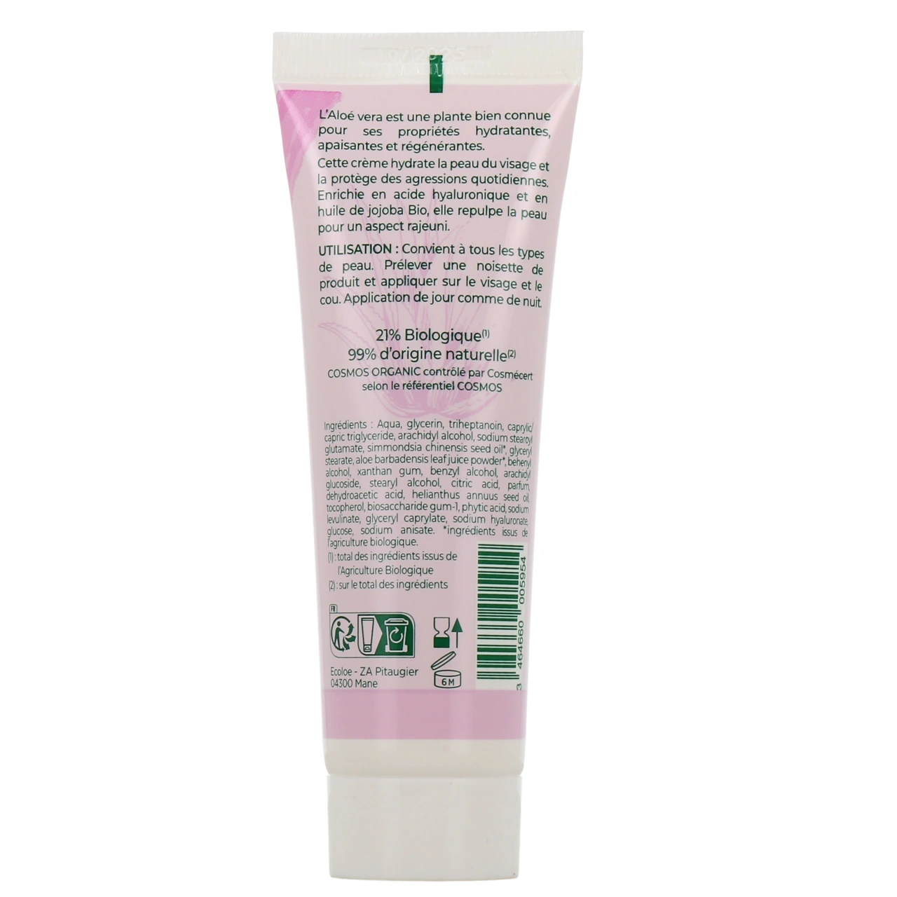 Ecoloé Crème Visage Aloé Véra Bio - Vue 4