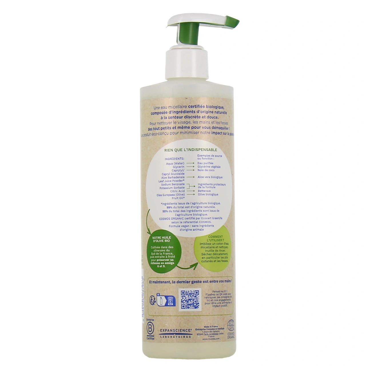 Mustela Eau Micellaire Sans Parfum Bio - Vue 3