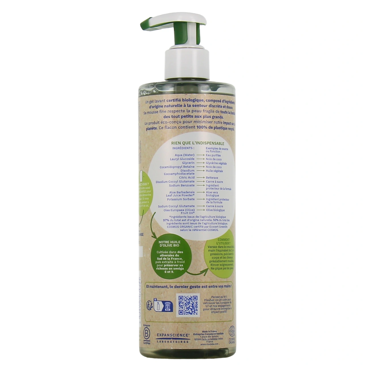 Mustela Gel Lavant Sans Parfum Bio - Vue 3